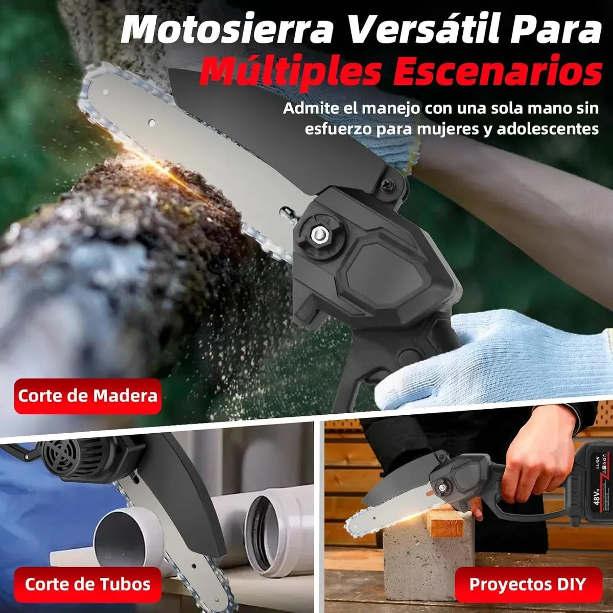Mini Motosierra Eléctrica