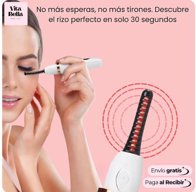 Rizador Eléctrico Digital – Pestañas curvas, sin dañarlas 💖
