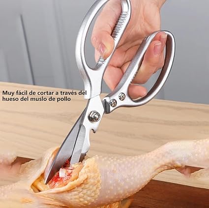 Tijeras de cocina en acero inoxidable
