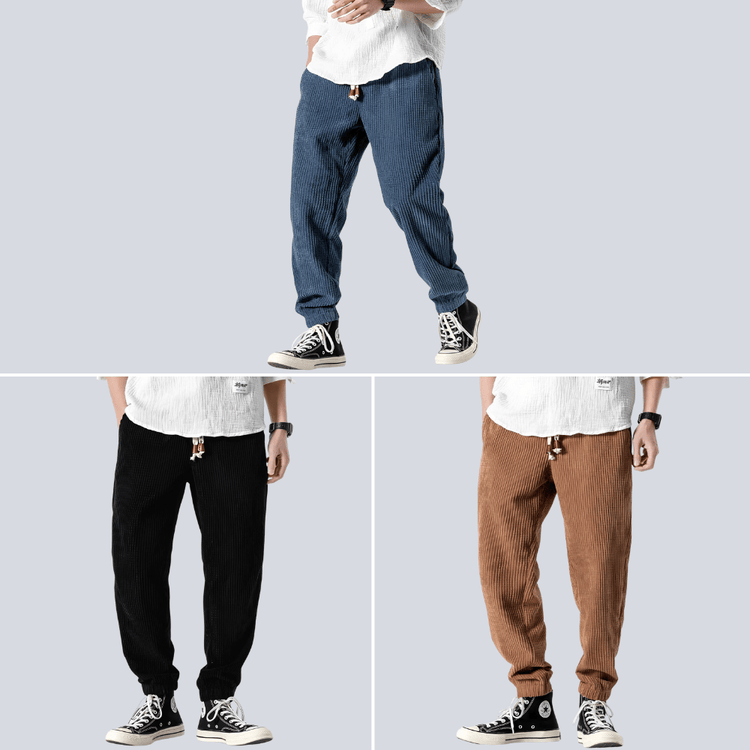 Jitsu - Pantalones de pana Estilo Japonés