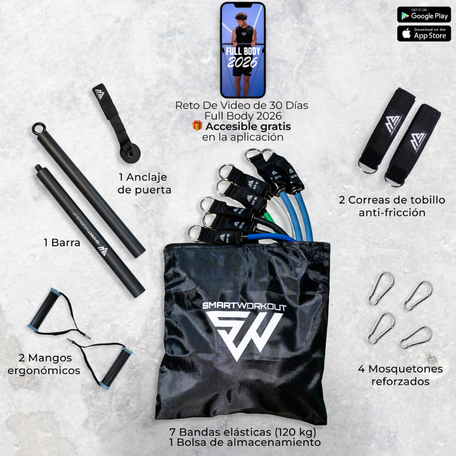 Con El Set de Bandas SmartWorkout Pro Transforma tu Cuerpo 🔥