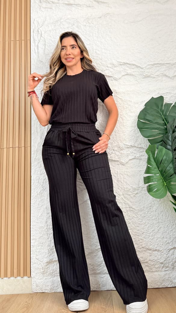 Conjunto Rib Premium Azul Candy – Comodidad y Estilo que se Amolda a Ti 💙