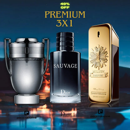 🥵TRIO SEDUCTOR Invictus + Sauvage de Dior + One Million 🔥PERFUMES IMPORTADOS 🔥